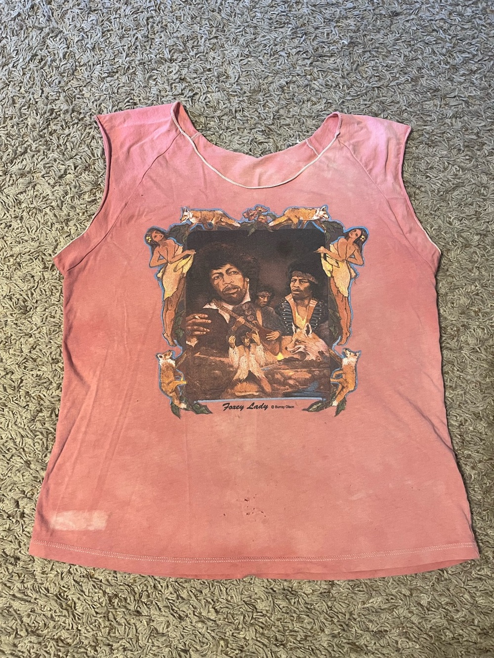 Y2K Graphic Sleeveless Tank - Pink with Fun Print